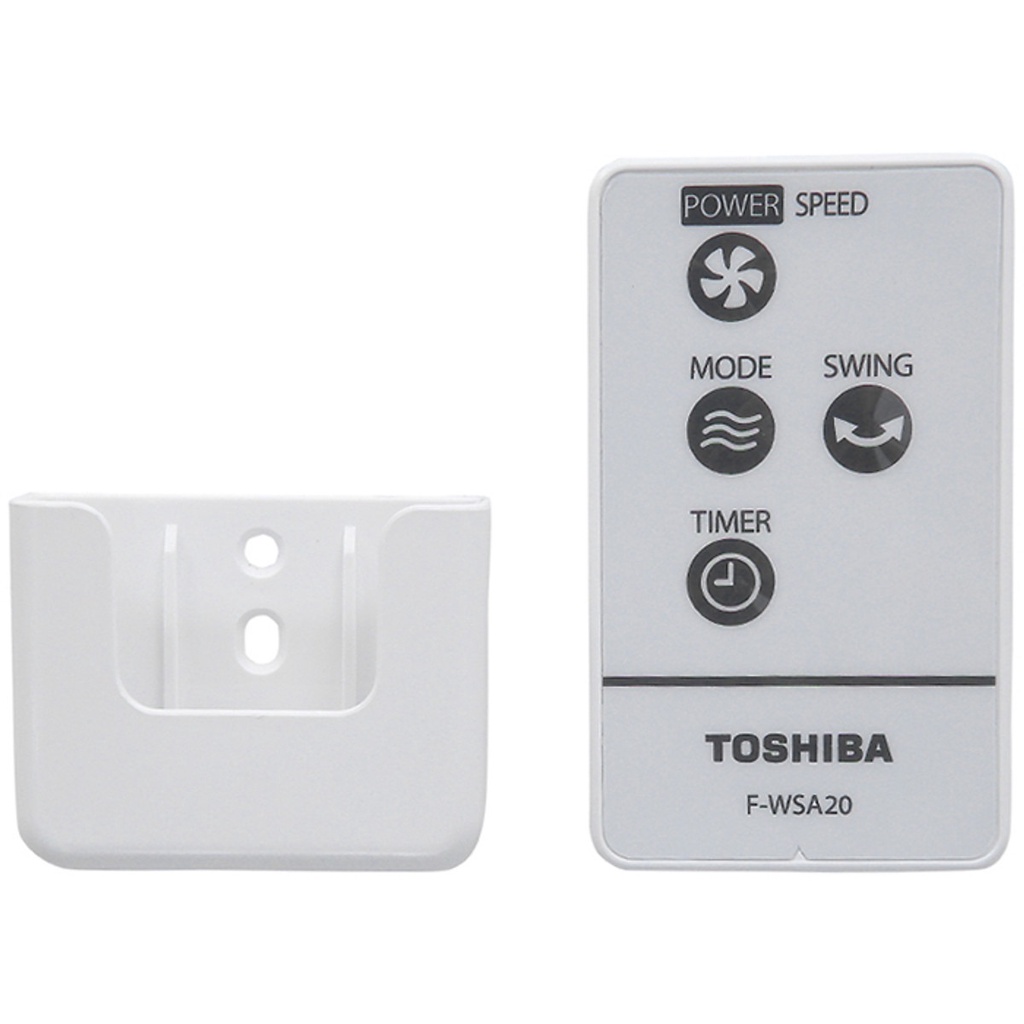 Quạt treo tường Toshiba F-WSA20(H)VN 3 cánh có remote hẹn giờ tắt màu xám - Bảo hành hãng 12 tháng