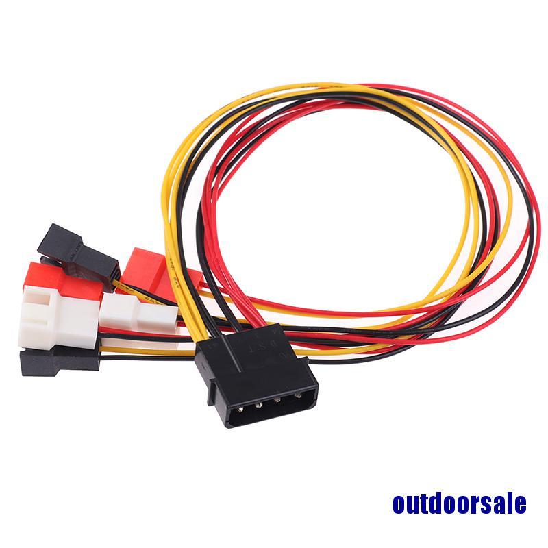 Cáp Chuyển Đổi Nguồn Điện 4pin Molex Sang 3pin 12v 7v 5v Cho Quạt Tản Nhiệt