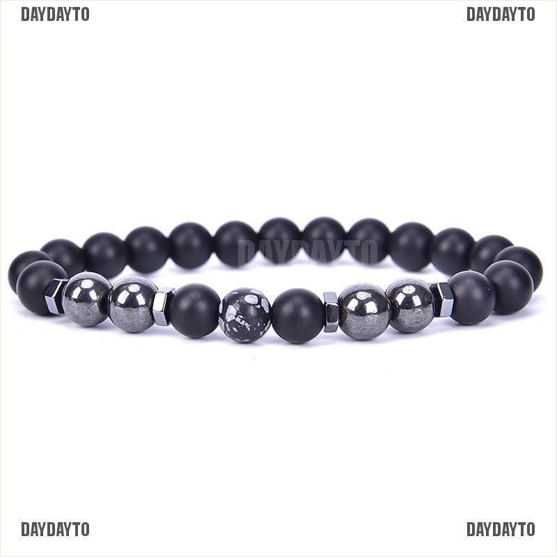 Chuỗi Hạt Đá Hematite Màu Đen Từ Tính Chăm Sóc Sức Khỏe