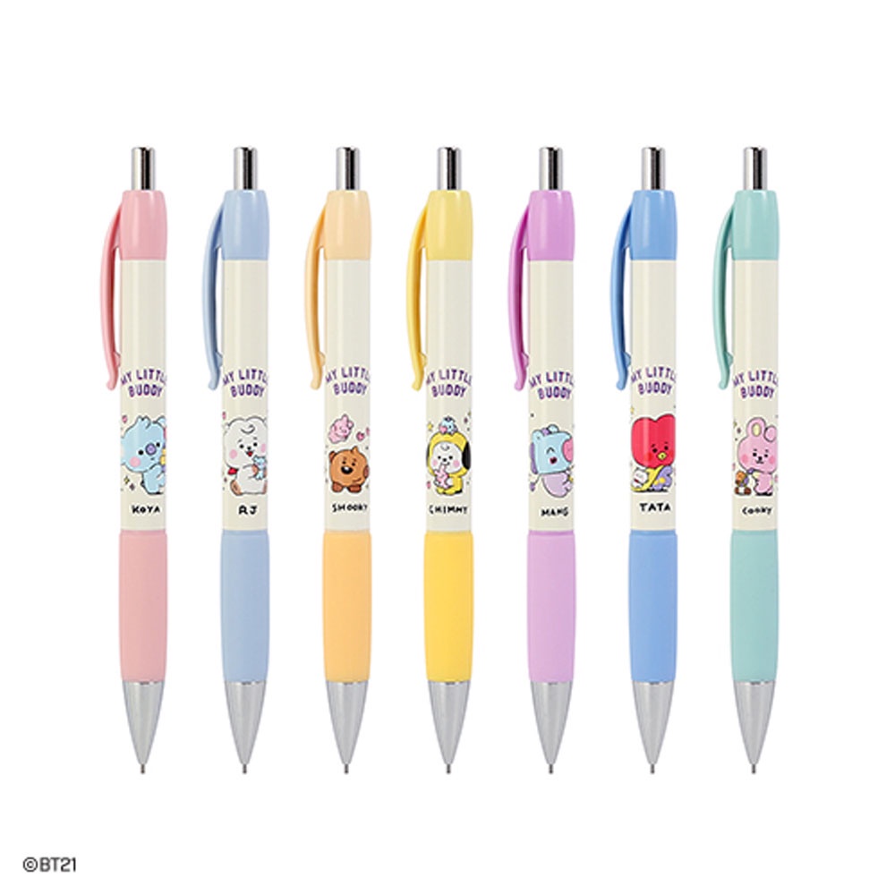 Bút chì 0,5mm có in hình bt21 bts