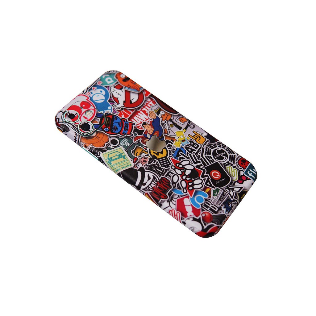 Miền dán skin điện thoại từ iPhone 5/5se đến iPhone 15 pro max -Sticker Bomb Màu