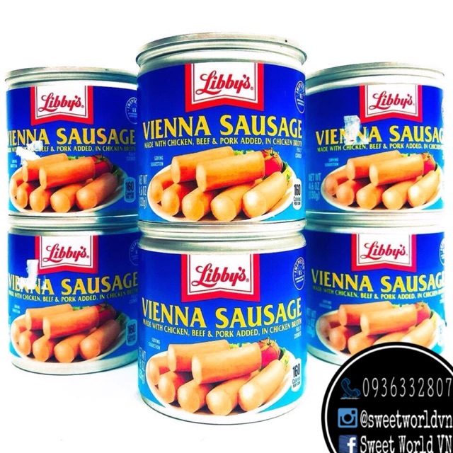 Xúc xích hộp Libby's (130g) - Mỹ