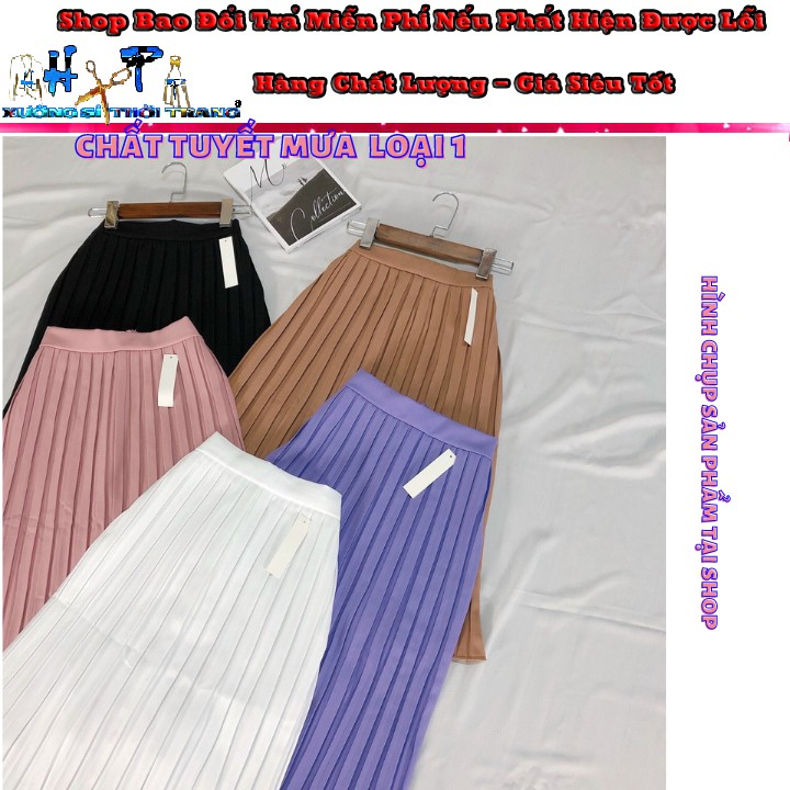 Chân Váy Xếp Ly Dài dáng dài mẫu mới thời trang 2020 | BigBuy360 - bigbuy360.vn