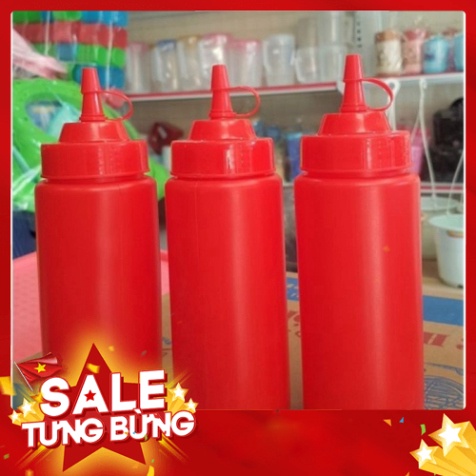 Chai nhựa đựng siro, tương ớt, nước sốt đủ size loại dày AM