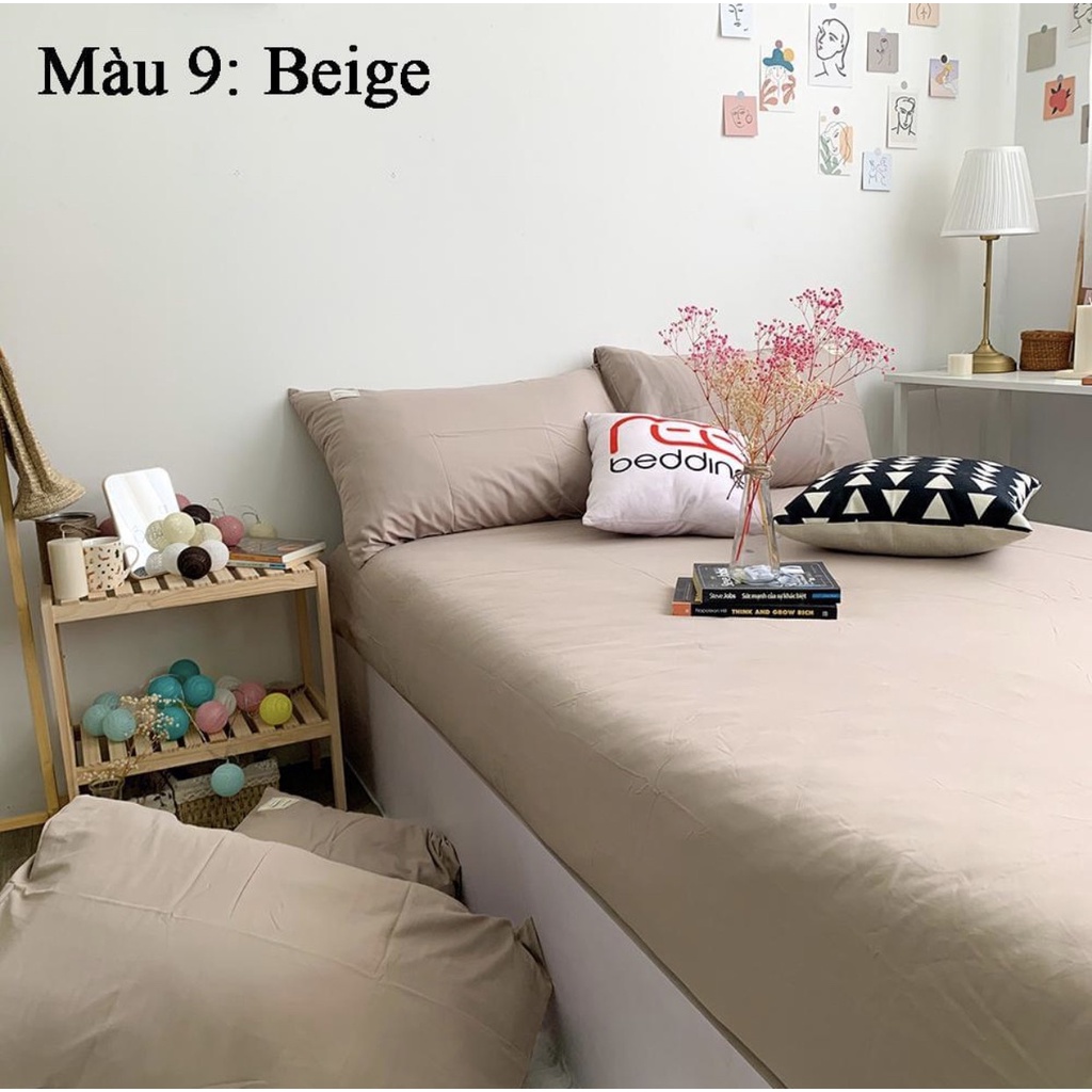 Bộ ga gối tici màu[gồm 1 ga 2 vỏ gối nằm]hàng nhập khẩu