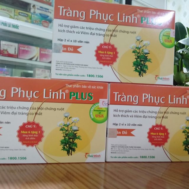 (CHÍNH HÃNG) Tràng Phục Linh Plus _ Hỗ trợ giảm viêm đại tràng_ Mua 6 tặng 1 bằng hình thức nhắn tin tích