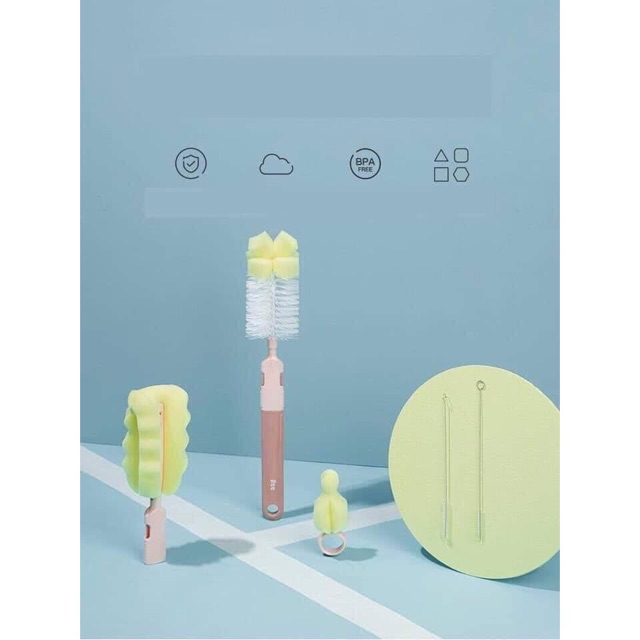 Set cọ bình sữa AAG 5 món