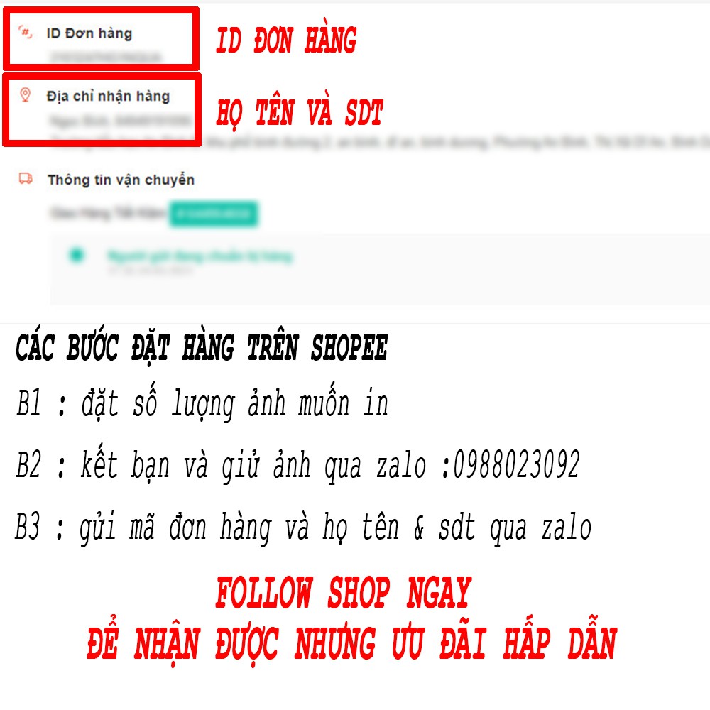 In ảnh theo yêu cầu nhiều kích cỡ chỉ từ 1k/tấm ép plastic không phai màu | BigBuy360 - bigbuy360.vn