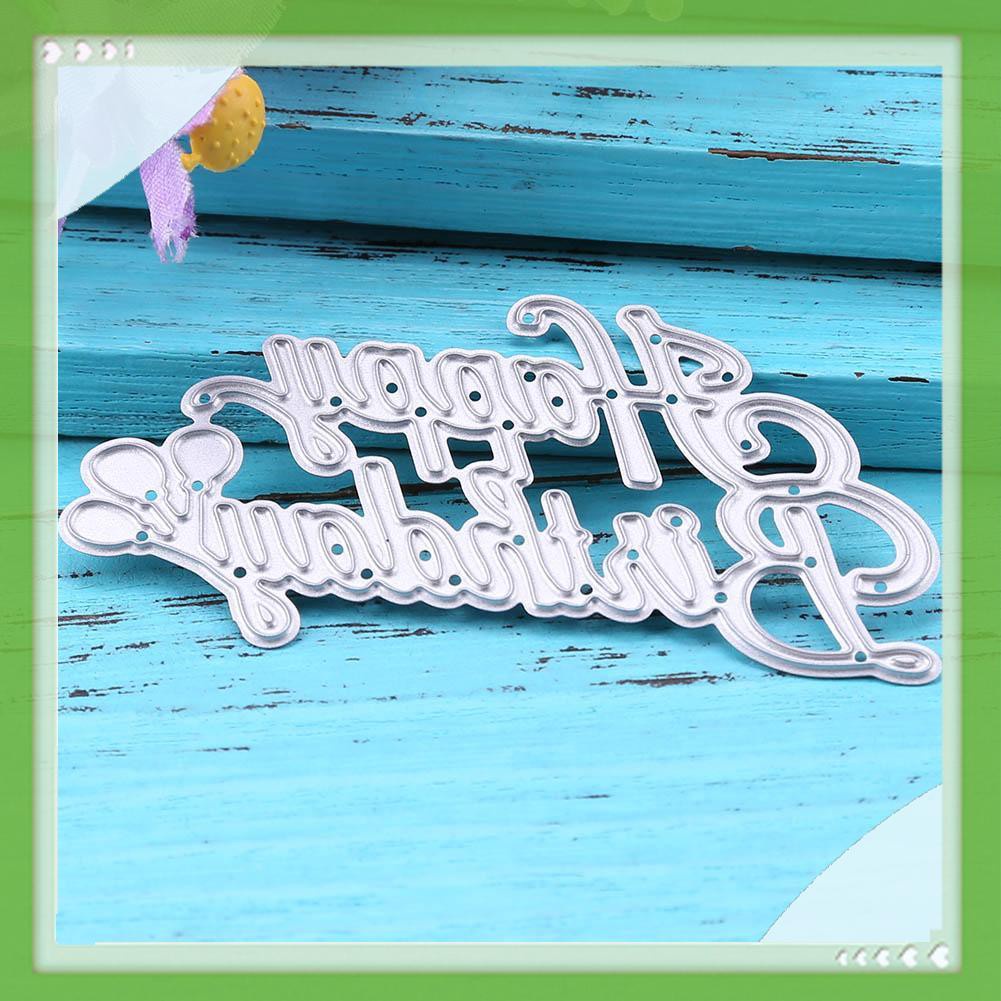 AIGONI Birthday DIY Metal Scrapbook Craft Embroidery Art Cutting Die Stencils Gift