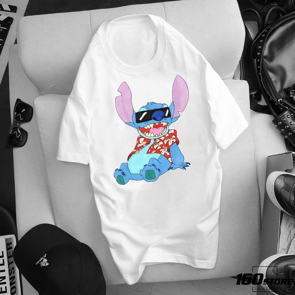 ÁO THUN UNISEX STITCH-LILO IN HÌNH CUTE GIÁ RẺ CỰC SHOCK CÓ SIZE TRẺ EM - 143