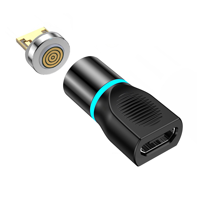 Đầu Chuyển Đổi Từ Tính Usb C Sang Micro Cho Điện Thoại Thông Minh Huawei Samsung S9 Xiaomi%