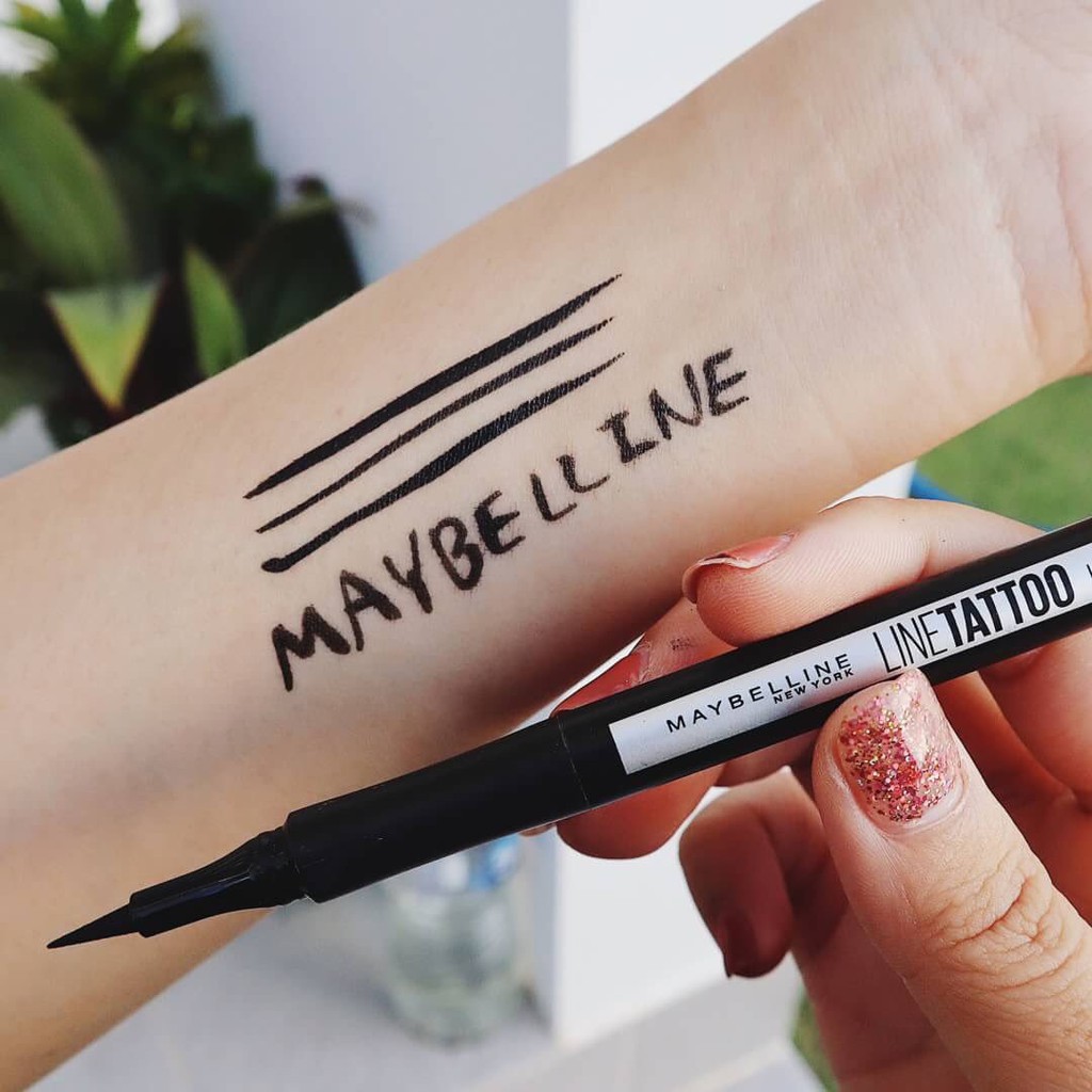 Bút Kẻ Mắt Nước Lâu Trôi 36H Maybelline New York Line Tatoo High Impact Liner-[COCOLUX]