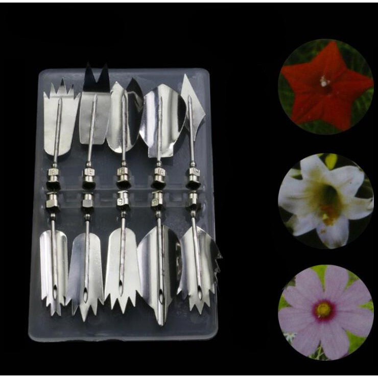Bộ 10 Dụng Cụ Tạo Hình Hoa 3D Cho Thạch Rau Câu