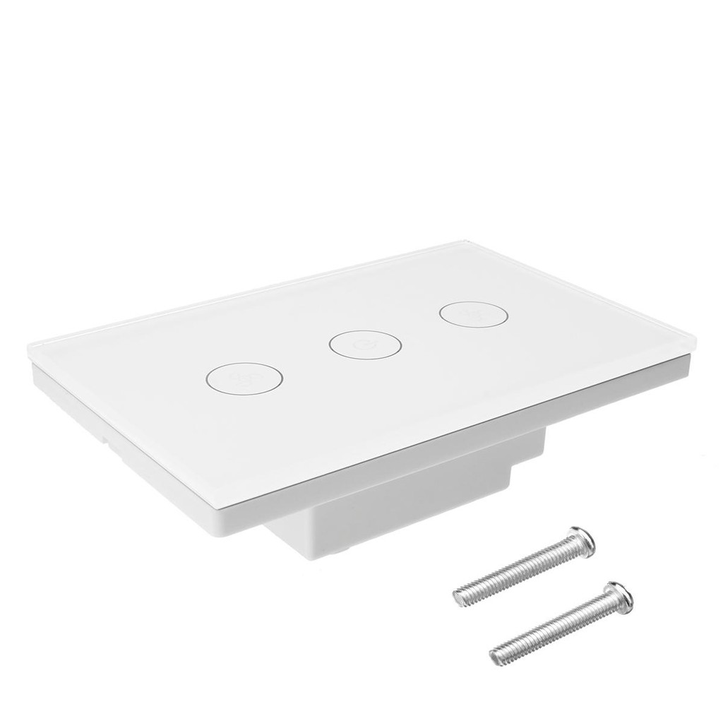 Công Tắc Wifi Smart Switch (Công Tắc Cảm Ứng Âm Tường 3 Kênh Điều Khiển) ,app Smart Life,TUYA,nhà thông minh