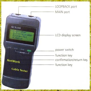 SC8108 Portable Wireless Network Cable Tester Digital Network LAN Phone Cable Tester & Meter with