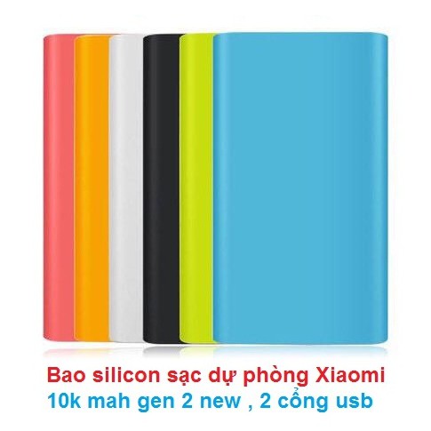 Bao silicone bảo vệ pin dự phòng Xiaomi 10000mAh gen 2