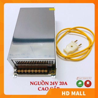 Nguồn tổ ong - Nguồn 24v 20a-15a-10a-5a-3a dùng cho led, động cơ, thiết bị điện 24v, tặng kèm dây nguồn