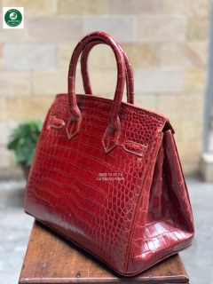 TÚI XÁCH DA CÁ SẤU SIZE 30 CÁ SẤU GÒ VẤP