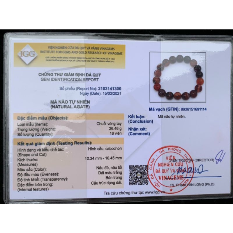 Vòng tay đá mã não