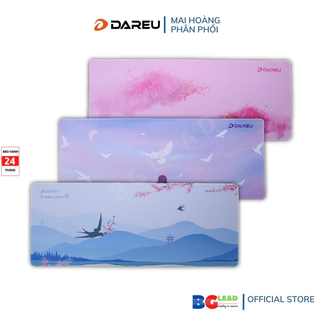 Bàn di chuột | Tấm lót chuột DAREU ESP109 DREAM | SWALLOW | PINK (Kích thước 900 x 350 x 3mm)