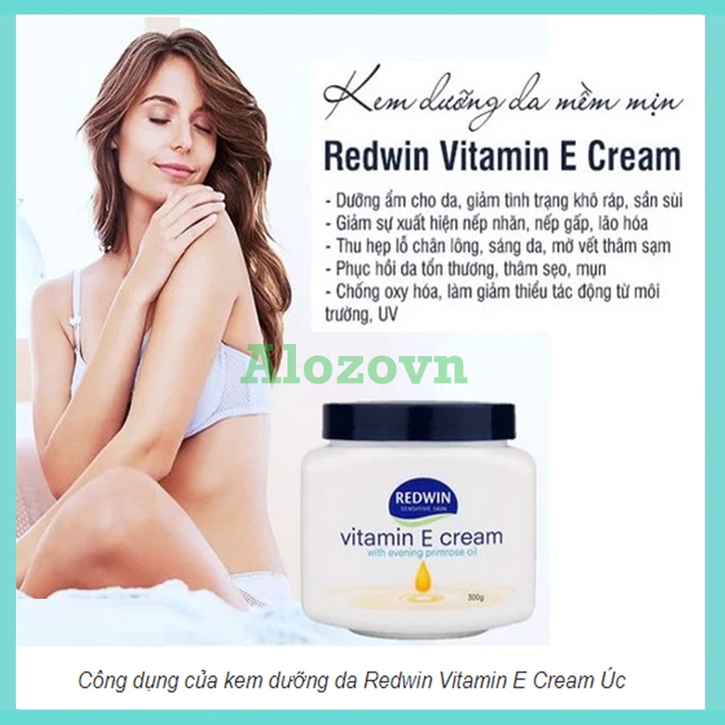 Kem dưỡng Redwin Vitamin E Cream Úc chính hãng hộp 300g