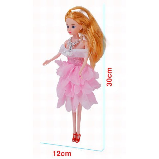 Búp Bê Bjd, Bộ đồ chơi búp barbie bê công chúa loai đẹp cho bé gái có vương niệm Cao 30cm - Babibo Kids