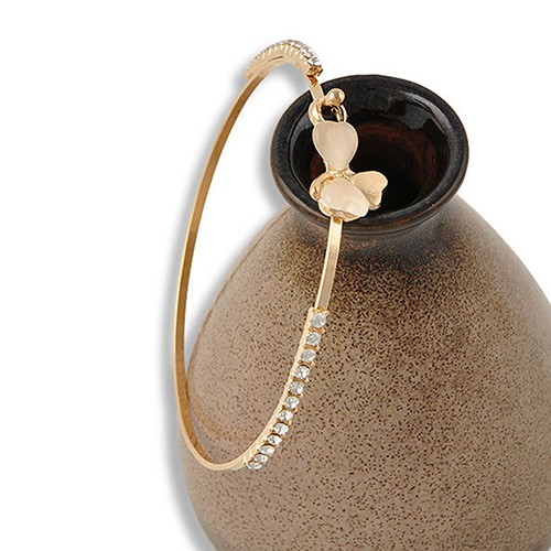 Vòng Tay Nữ Mạ Vàng Đính Hạt Charm