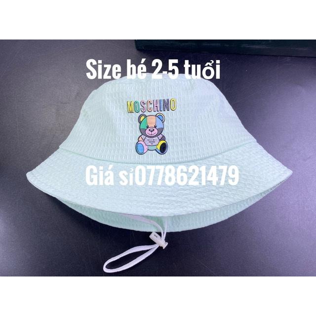 nón vành bucket cho bé 2 tuổi đến 5 tuổi - mũ bo gấu miken co trẻ em cực xinh