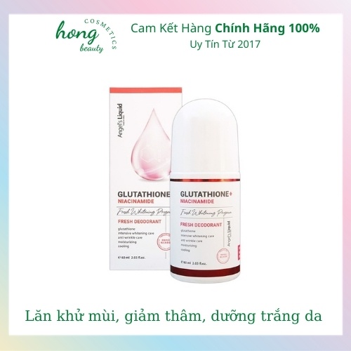 Lăn Khử Mùi Angel's Liquid Glutathione+ Niacinamide Fresh Deodorant 60ml