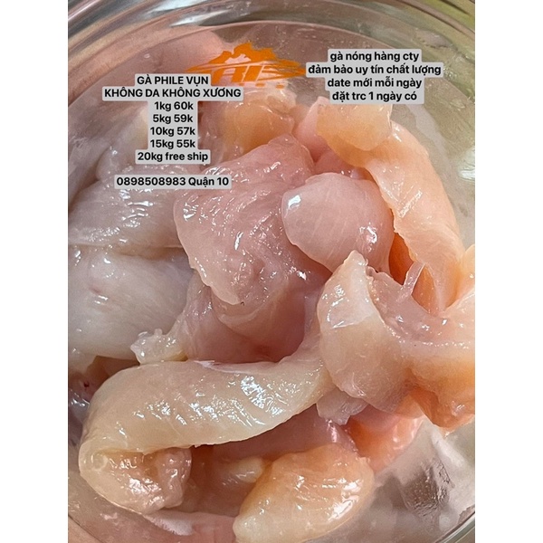 Vụn gà tươi cho chó mèo 1kg