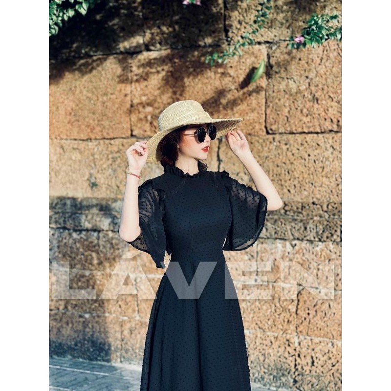 [Mã FATHANG5 giảm 10K đơn 50K] ĐẦM REN BI NỔI CỘT NƠ LƯNG | BigBuy360 - bigbuy360.vn