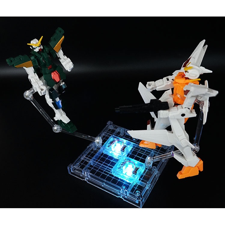 Giá đỡ đôi, đế trưng bày mô hình gundam base HG RG 1/144 có đèn led