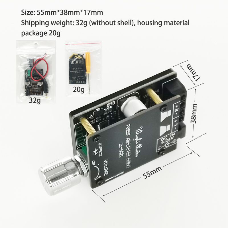 Mạch khuếch đại âm thanh Wuzhi ZK-502L, ZK-502M, ZK-502C, ZK-502H, ZK-1002L, ZK-1002M, ZK-1002, ZK-MT21S, ZK-TB21