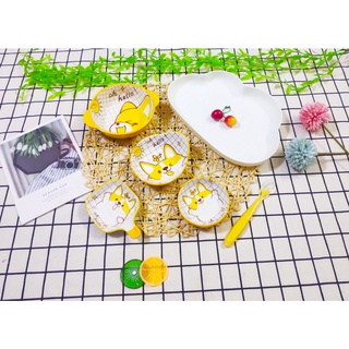 Set 5 món chén bát sứ ăn dặm cho bé hình cún