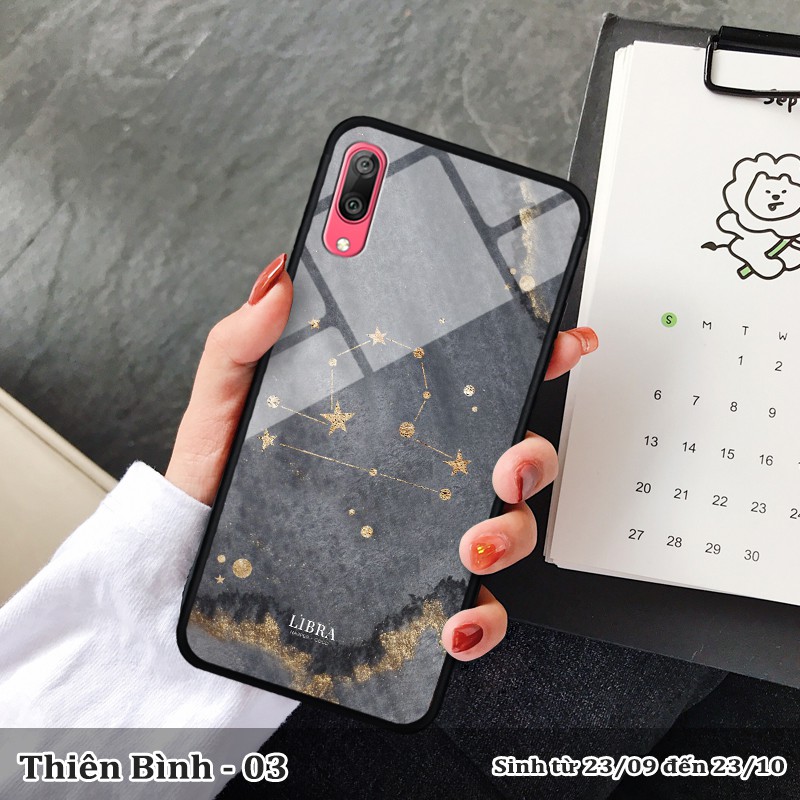 Ốp lưng kính 3D Huawei Y7 Pro 2019 cung hoàng đạo