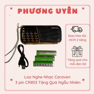 Loa nghe nhạc caraven 3 pin cr853 tặng quà ngẫu nhiên