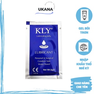 Gel bôi trơn gói gốc nước an toàn cho sức khỏe nhập khẩu Thổ Nhĩ Kì KLY dung tích 5g