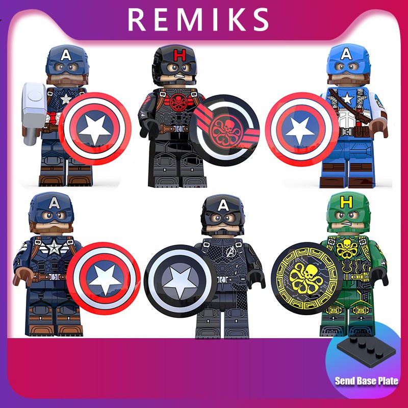 Mô Hình Lắp Ráp Nhân Vật Captain America KT1031