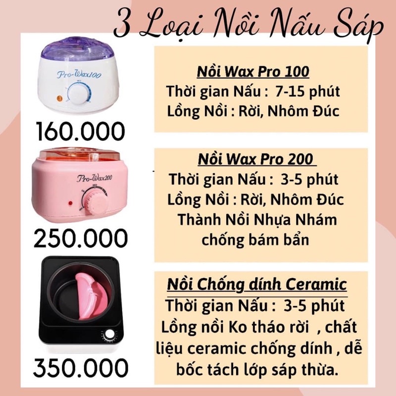 NỒI NẤU SÁP WAXING CHỐNG DÍNH CERAMIC ĐẠT CHUẨN CHÂU ÂU