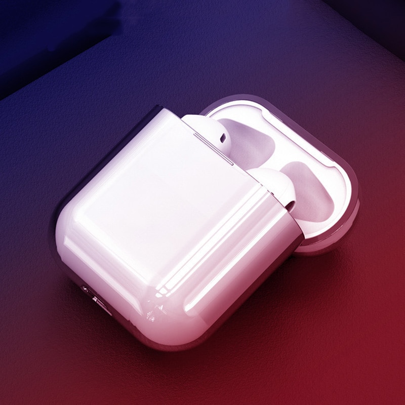 Vỏ bảo vệ bằng silicon trong suốt cho hộp đựng tai nghe airpods