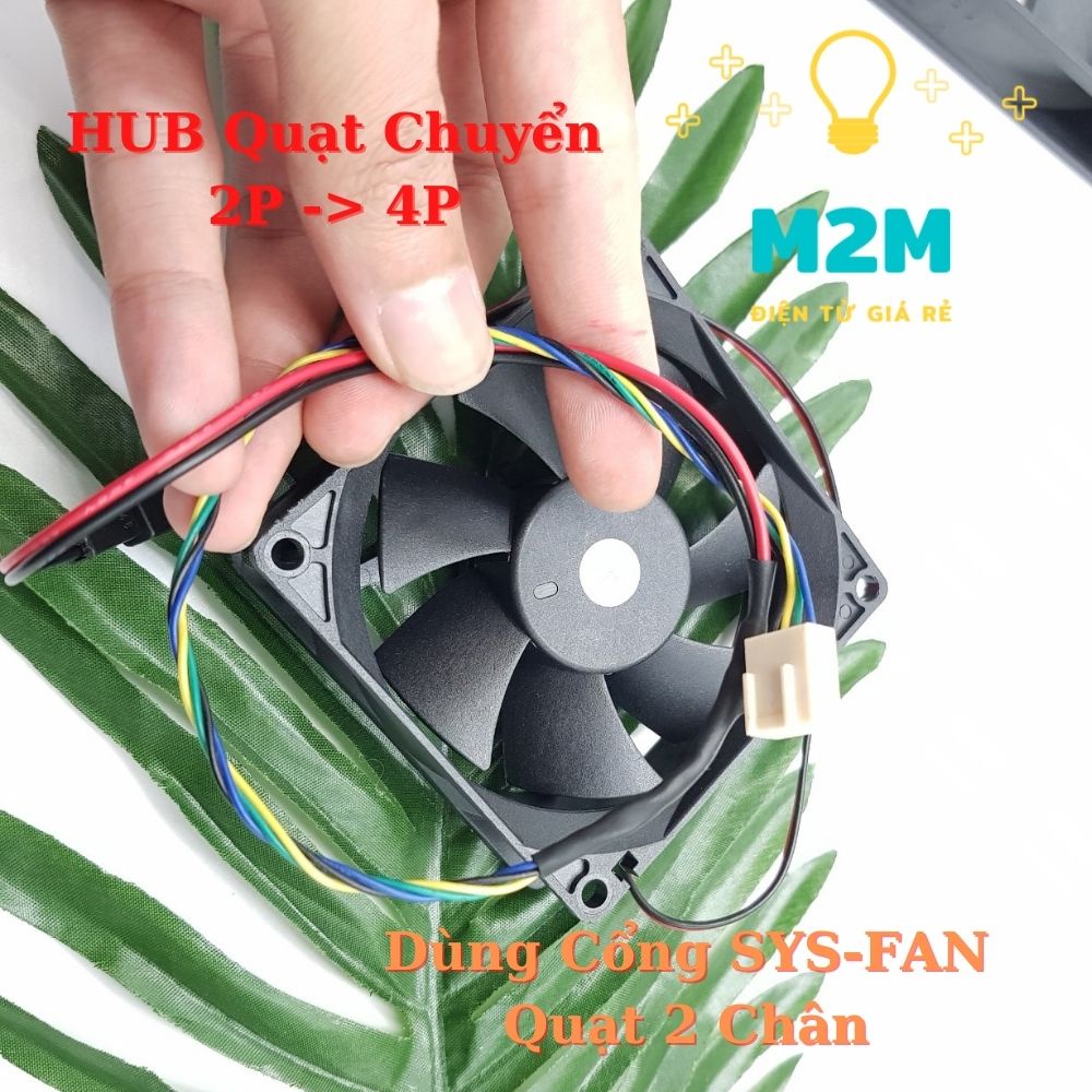 HUB Chuyển Đổi Quạt 2 Chân Sang 4 Chân Cổng SYS-FAN