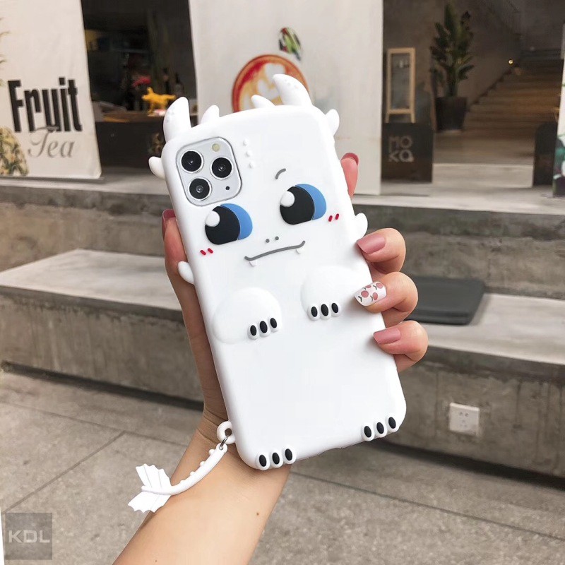 Ốp Điện Thoại Silicon Mềm Họa Tiết Rồng Đáng Yêu Cho Iphone 14 Pro Max 14 Plus 14 13 Pro Max 12 11 Pro X XR Xs Max 6S 6 7 8 Plus XR