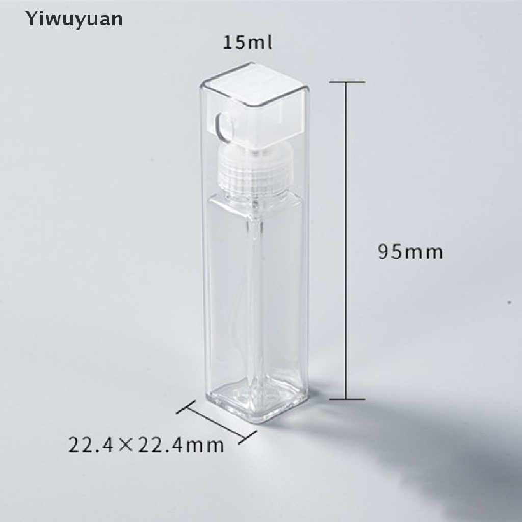 &lt; Yiwuyuan &gt; Chai Xịt Nước Hoa Dạng Ống Vuông 15ml Dùng Khi Đi Du Lịch