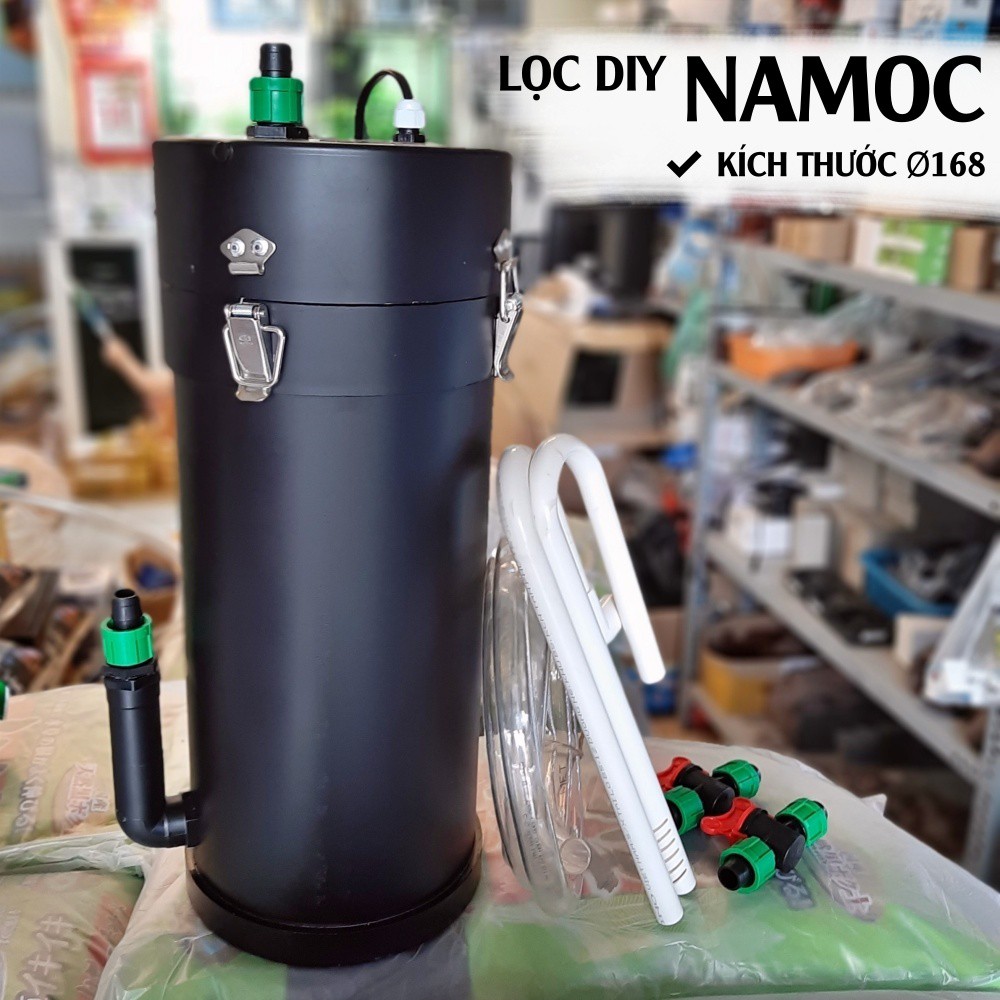 [Mã PET50 giảm 10% - tối đa 50K đơn 250K] Lọc DIY NAMOC Fi168 | 28W~1350L/H ☘ Lọc Thùng Chế Cực Chất Cho Bể Cá Thuỷ Sinh