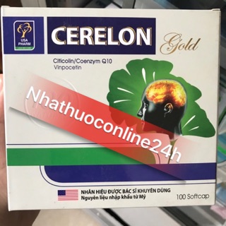 Viên bổ não Cerelon Gold trắng (hộp 100 viên)