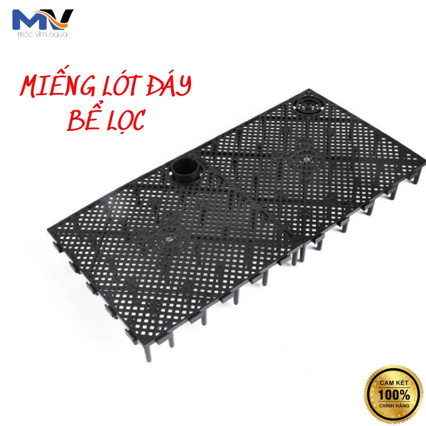 Tấm nhựa lót đáy bể lọc, tấm nhựa lót kê dưới đáy bể cá kích thước 14.5 x14.5 cm