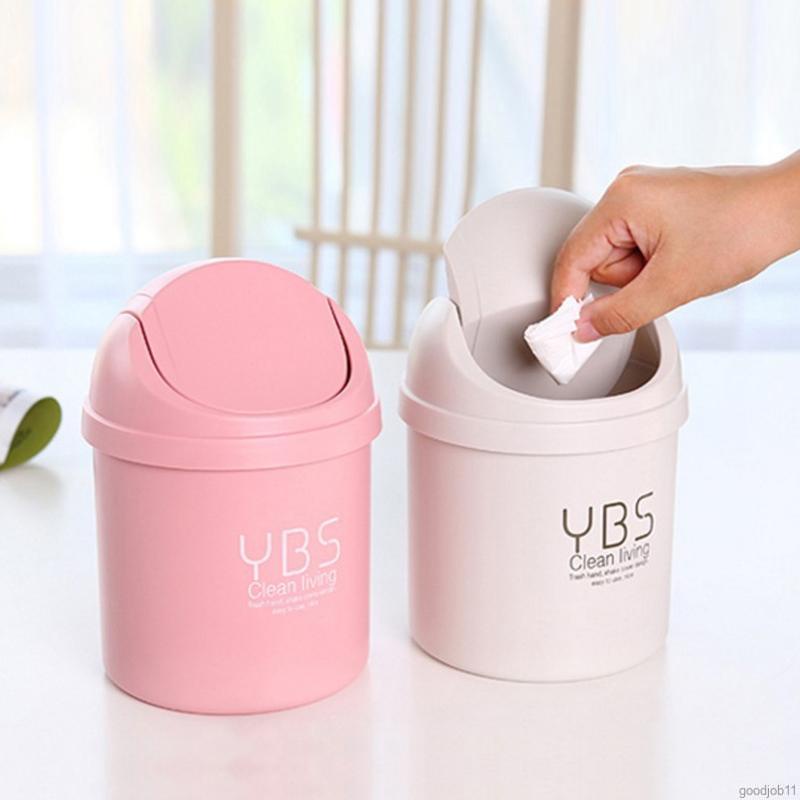 Thùng rác để bàn nhỏ gọn nhiều màu tùy chọn tiện dụng