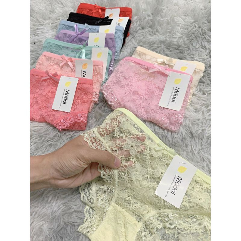 Quần lót ren nữ xuyên thấu sexy Chun, quần chíp ren gợi cảm chất mềm đẹp đáy kháng khuẩn. | BigBuy360 - bigbuy360.vn