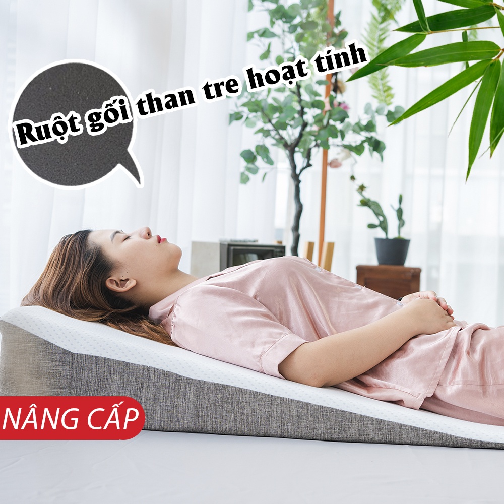 Gối chống trào ngược dạ dày cho người lớn HI-SLEEP thế hệ thứ 2 - Lớn hơn - Chống trượt - Thoải mái hơn