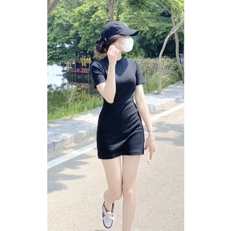 Váy body tay cộc
